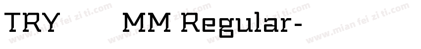 TRYかるた MM Regular字体转换